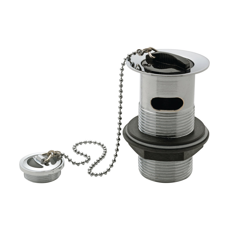 Tre Mercati 13.5cm Chain and Stopper Waste Bathroom Sink Drain with